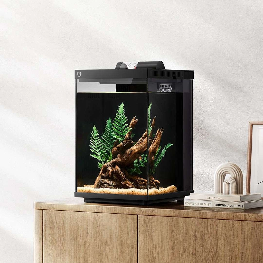 Bộ cảnh quan (tiểu cảnh) dương xỉ và gỗ chìm cho bể cá Xiaomi 20L / 30L (HFZJ200)	